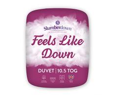 Slumberdown Feels Like Down Bettdecke, Microfaser, weiß, King Size