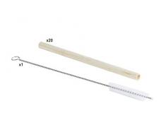 Cosy & Trendy 7910986 Trinkhalme Eco + 1 Bürste Bambus, 0,8 x 15 cm