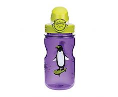 Nalgene Kinder Kunststoffflaschen Everyday OTF Kids Trinkflasche, violett Pinguin, 0.375 L