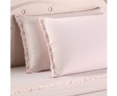 Einfache & Opulence 100% Baumwolle 250 Fadenzahl Kopfkissen mit Zinken Standard(20x 30) Rose