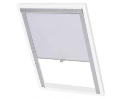 vidaXL 133512 Verdunkelungsrollo Weiß SK08 Dachfensterrollo Thermorollo Dachrollo, Gewebe, One Size