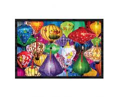 Eurographics Colors of The World: Asiatische Laternen, Wanddekoration, Bild 24 x 36, Größe: 25,5 x 37,5 x 1