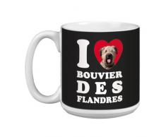 Tree Free Grußkarte xm29017 I Heart Bouvier des Flandres Künstlerische Jumbo Tasse, 591 ml
