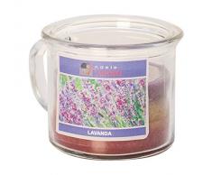 Kerzen von Aurora Beatrice Duftkerze in Glas, Wachs, gelb, 8 x 8 x 7 cm