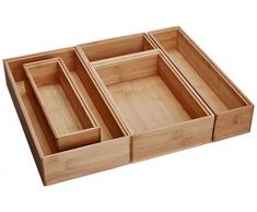 vermessen International 88005 stapelbar Bambus Organisation Boxen, Set von 5