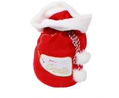 DEI from Santa Geschenktasche, Polyester, Mehrfarbig, 9 X 20
