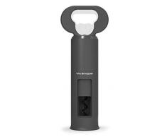 Vin Bouquet FID 680 680-Öffner, 3 in 1, Schwarz Dosenöffner, Flaschenöffner, Korkenzieher, Kunststoff