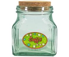 Paolo Helle 17273 Quadrotta Kaffeemaschine, Marmoresin und Glas, Mehrfarbig, 10x7.7x12.5 cm