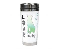 Dicksons I Really Really Really Love My Dog 16 Unze Edelstahl Travel Tumbler Becher