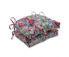 Pillow Perfect Outdoor | Indoor Flying Colors Konfetti Große Stuhlkissen (2er-Set) 17,5 x 16,5 x 4, Pink