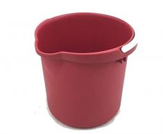 DREI Ti Eimer, rund, mit Trinkhalm, Rot, 12 l, Einheitsgröße