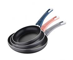 BERGNER 3-teiliges Pfannenset aus gepresstem Aluminium, geeignet für Induktion, Nordisch