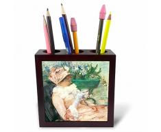 3dRose PH 127315 _ 1 Die Tasse Tee von Mary Cassatt Tile Stifthalter, 12,7 cm