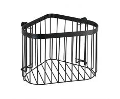 WENKO Eckablage Classic Plus Black - Eckregal, Eckwandablage mit hochwertigem Rostschutz, Stahl, 23.5 x 16.5 x 18.5 cm