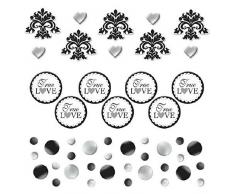 amscan Scroll Value Konfetti, Schwarz