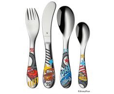 WMF Disney Cars2 Kinderbesteck, 4-teilig, ab 3 Jahren, Cromargan Edelstahl poliert, spülmaschinengeeignet, farb- und lebensmittelecht