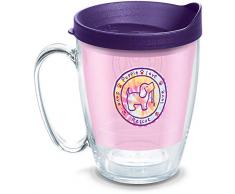 Tervis Thermobecher mit Wickeltuch, Deckel Royal Purple 16oz Mug farblos