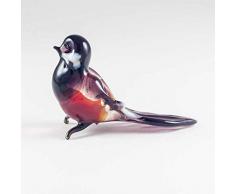 EE Glass Glasfigur Rotkehlchen klein mundgeblasen Kunst Sammelfiguren