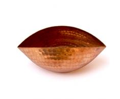 De Kulture Works Teelichthalter aus Kupfer, 100% reines Kupfer, Trinetra, Teelichthalter für Kerzen