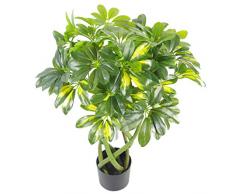 Leaf Capella Arboricola Kunstpflanze mit gedrehtem Stiel, goldfarben, Bonsai, 70 cm, Gold