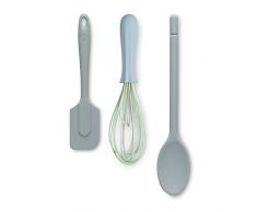 Zeal JSET28G Kochlöffel aus Silikon, antihaftbeschichtet Duck Egg Blue/Duck Egg Blue