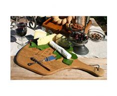 ELK Lighting TRAY006 Käseplatte aus Holz, naturfarben