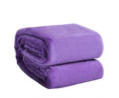 Eternal Moment Fleecedecke, superweiche Flanell-Fleece-Decke, Bettdecke warme Plüschdecke für Bett, Couch, Reisen King violett