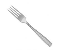 Fortessa 5-teiliges Ringo 18/10 Edelstahl Besteck Set Tafelgabel silber