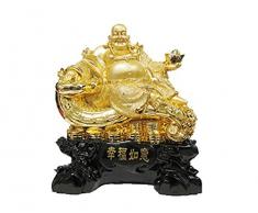 StealStreet 45,7 cm Gold Farbe Buddha sitzend auf RU Yi Figur