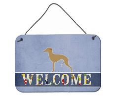 Caroline s Treasures Italienisches Windspiel Welcome Metall Print, Multicolor, 8 x 12