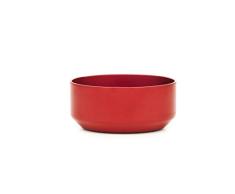 Norman Copenhagen Meta Deko Schale, Aluminium, rot, H:4xØ:9cm