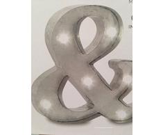 Order Home Collection Brighten Any Room with This Vintage Metal LED Amppersand (&) Markise Schild Wandschild, 20,3 cm hoch