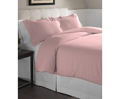 pointehaven Flanell Oversize Bettbezug Set Quarz, Rose, Twin