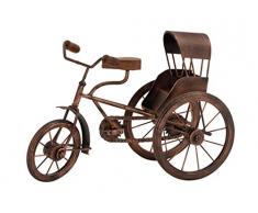 Deco 79 26856 Metall Holz Dreirad Skulptur, 35,6 cm W/25,4 cm H