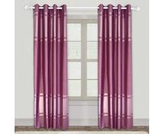 Top essina Tülle Textured Blackout Thermo Isoliert Vorhang, 2 Panel Set. Grau, Blackout, kastanienbraun, 52x95 Inch