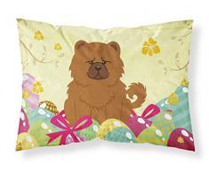 Ostereier Chow Chow roter Stoff Standard-Kissenbezug
