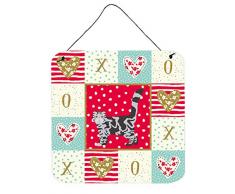 Carolines Treasures Foldex Exotic Fold #1 Cat Love Türaufhänger, Wanddekoration, Mehrfarbig