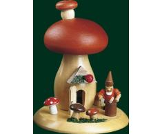 Räuchermann Erzgebirge Richard Glässer Seiffen Rauchmann Räucherpilz Zwerg mit Hammer, 26303