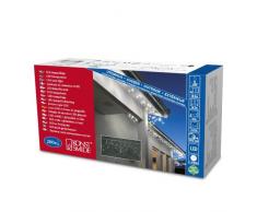 Konstsmide 2738-102 LED Dachrinnenlichterkette in Bogenform / für Außen (IP44) / 24V Außentrafo / 200 warm weiße Dioden / weißes Kabel