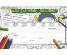 Accent Design Papier Akzente Creative Färben 27,9 x 43,2 cm 60 Tabelle Weekly Schreibtisch Kalender
