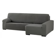 Eysa Cora bielastisch Sofa überwurf Chaise Longue rechts, frontalsicht, Farbe 06-grau, Polyester-Baumwolle, 39 x 35 x 19 cm