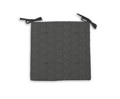 Soleil docre Sitzkissen, Pfau, Polyester, Grau, 40 x 40 x 5 cm