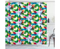 Duschvorhang von ambesonne, Stoff Badezimmer Decor Set mit Haken, Textil, Multi 17, 69W x 75L