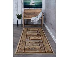 Universal Teppiche Retreat Lodge Läufer Accent Bereich Teppich, beige, 221 x 79 cm