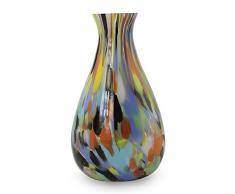 NOVICA 163100 Vase aus Glas, mundgeblasen, Carnival Colors