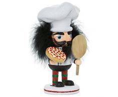 Kurt Adler-Hollywood Pizza Guy Nussknacker, weiß