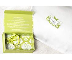 Climsom Koffer Kissenbezug, Seide, elfenbeinfarben, 75 x 50 cm