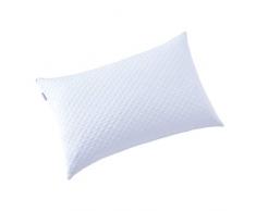 Dreaming Wapiti Kissen zum Schlafen, geschredderter Memory-Schaum mit maschinenwaschbarem Bambusbezug, Verstellbarer Loft-Bauch Seitenschläfer, Weiß King 1-Pack weiß