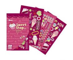 Darice Sweet Shop Book: 254 Treat & Candy Stickers for Kids Sticker-Buch, Mehrfarbig