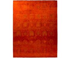 Solo Rugs Vibrance Handgeknüpfter Läufer One of a Kind, handgeknüpfter Teppich 8 0 x 10 0 rot